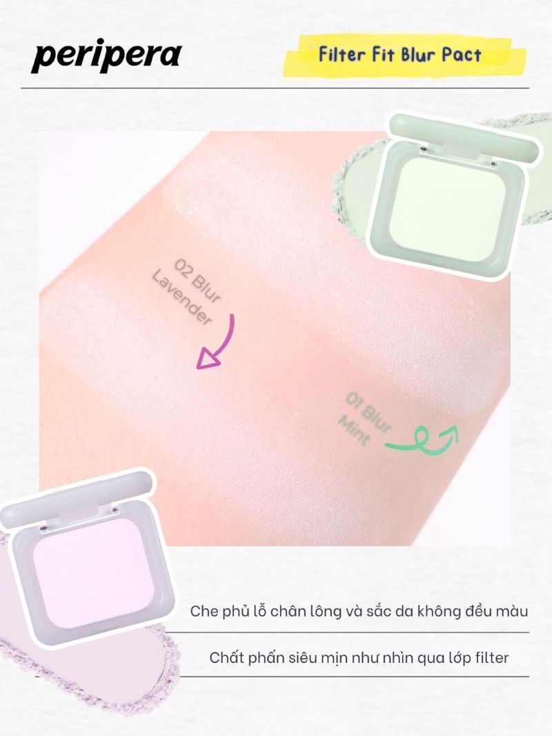 Phấn Phủ Peripera Filter Fit Blur Pact 8g