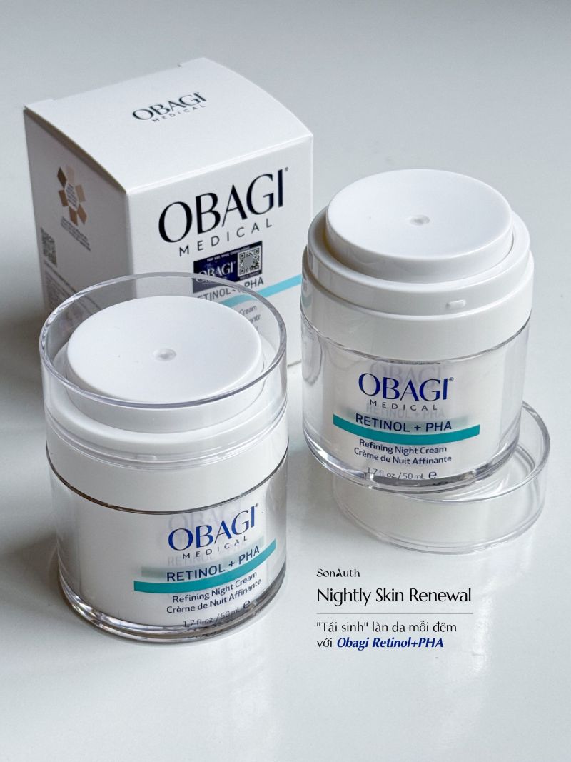 Kem Dưỡng Tái Tạo Obagi Retinol+PHA Refining Night Cream 50ml