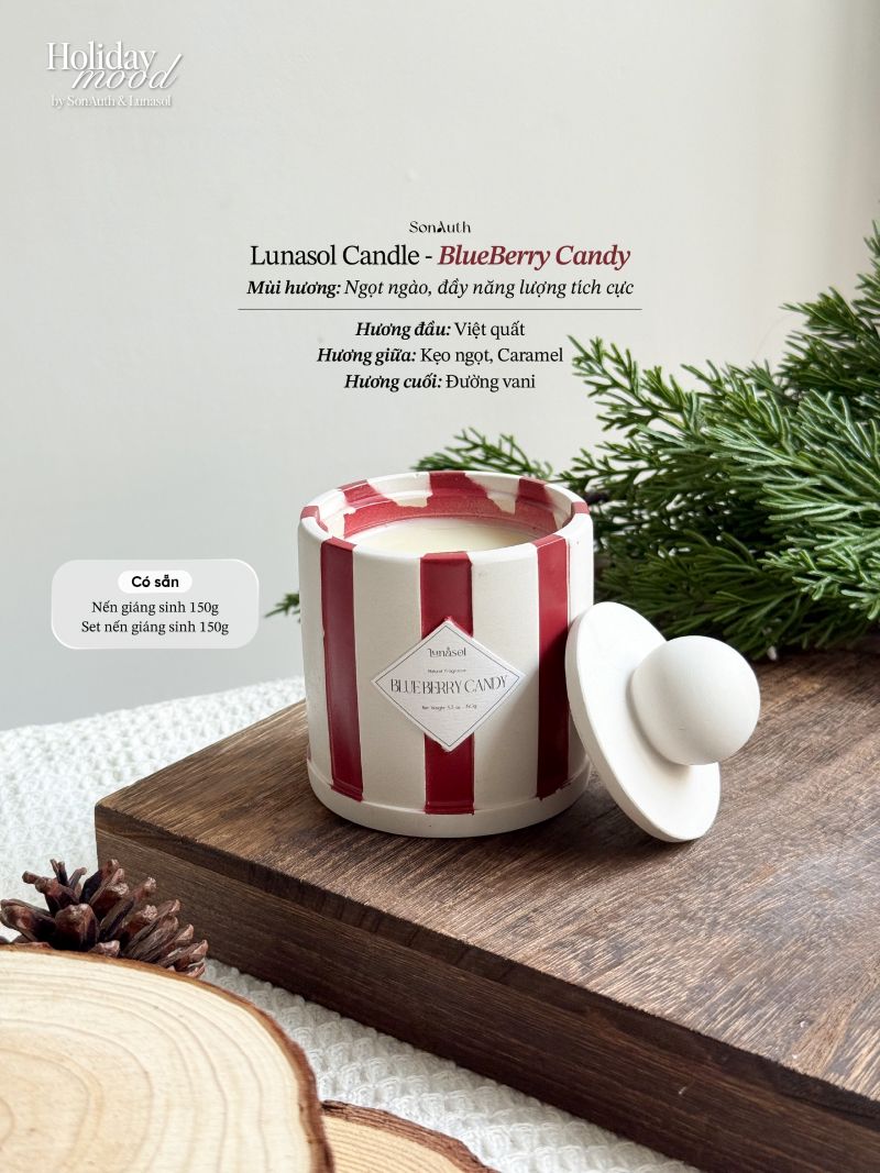 Nến Thơm Giáng Sinh Lunasol Candle