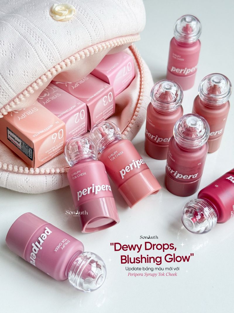 Má Hồng Kem Peripera Syrupy Tok Cheek 9g