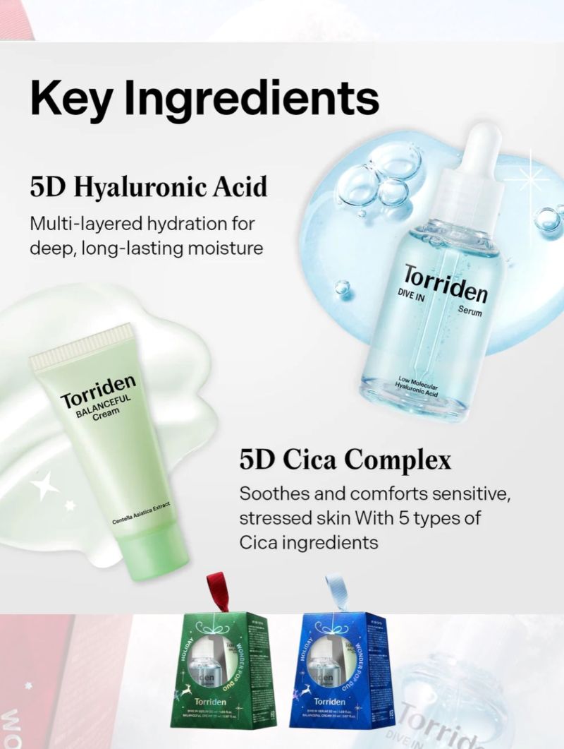 Bộ Quà Tặng Dưỡng Da Torriden Holiday Wonder Pop Duo Set