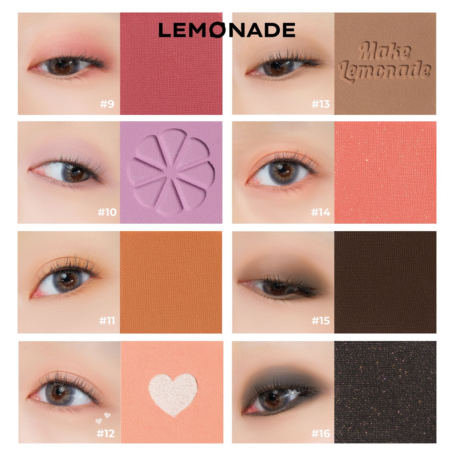 Bảng Mắt Lemonade Aesthetic Eyeshadow Palette - Version 2