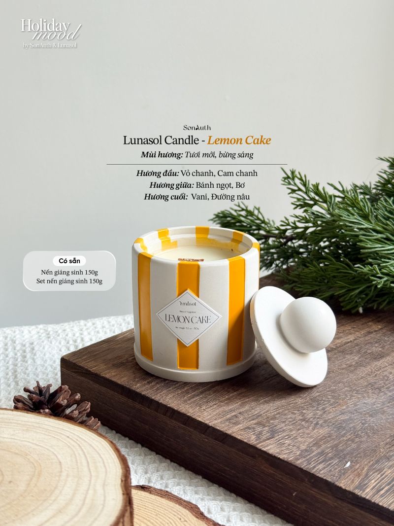 Bộ Nến Thơm Giáng Sinh Lunasol Candle Set