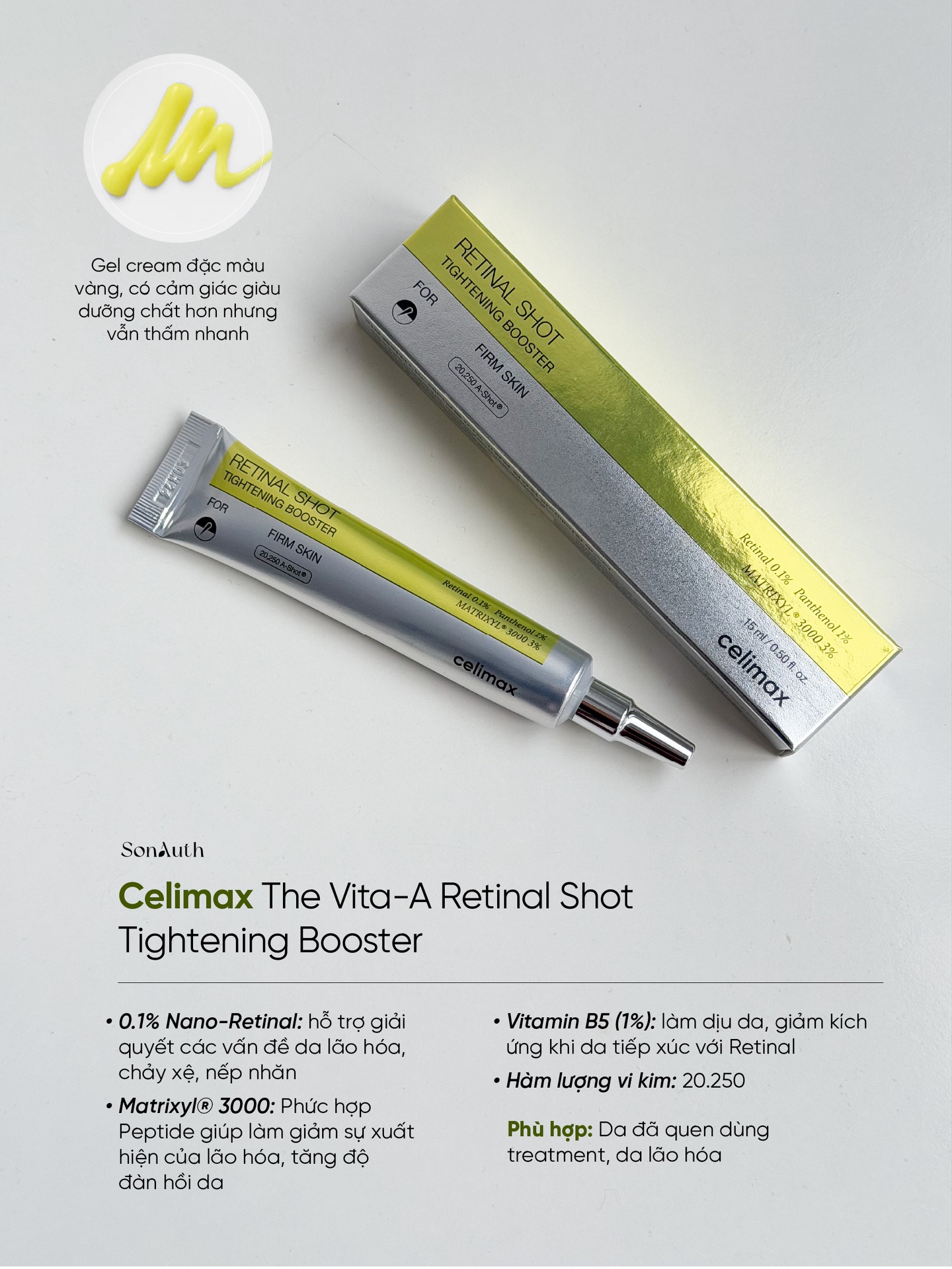 Tinh Chất Celimax Retinal Shot Tightening Booster 15ml