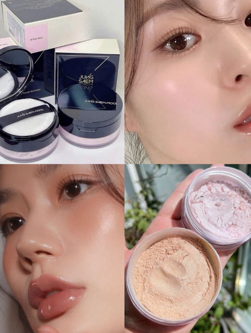 Phấn Phủ Bột Nhũ Bắt Sáng Jung Saem Mool Essential Powder Illuminator 10g