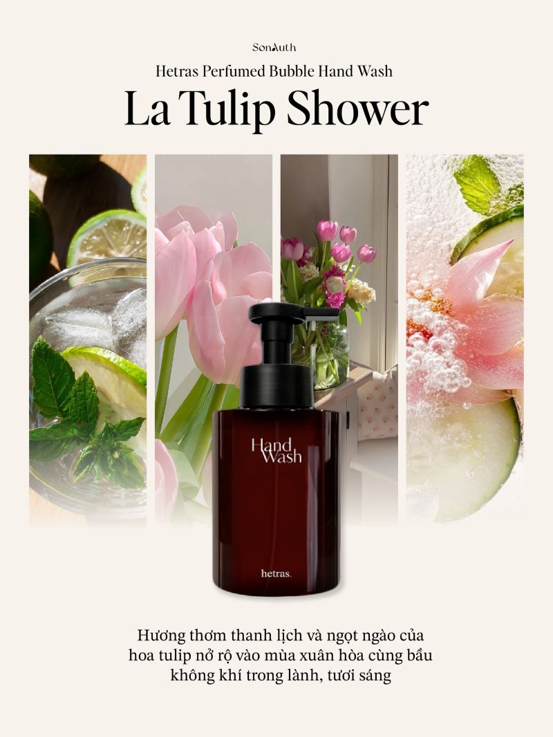 Bọt Rửa Tay Hetras Bombshell Perfumed Bubble Hand Wash