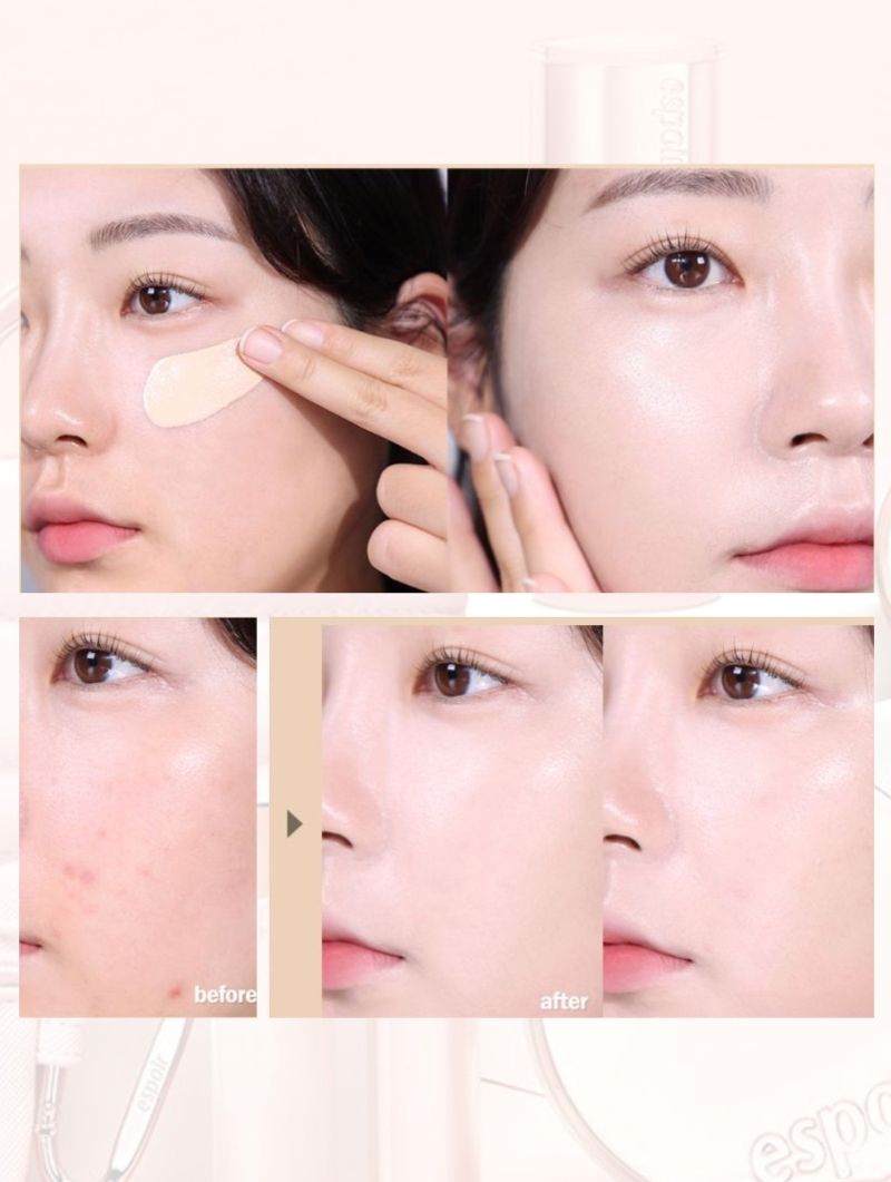 Bộ Trang Điểm Espoir Be Glow Foundation SPF27 Special 30g + Roselight Pouch