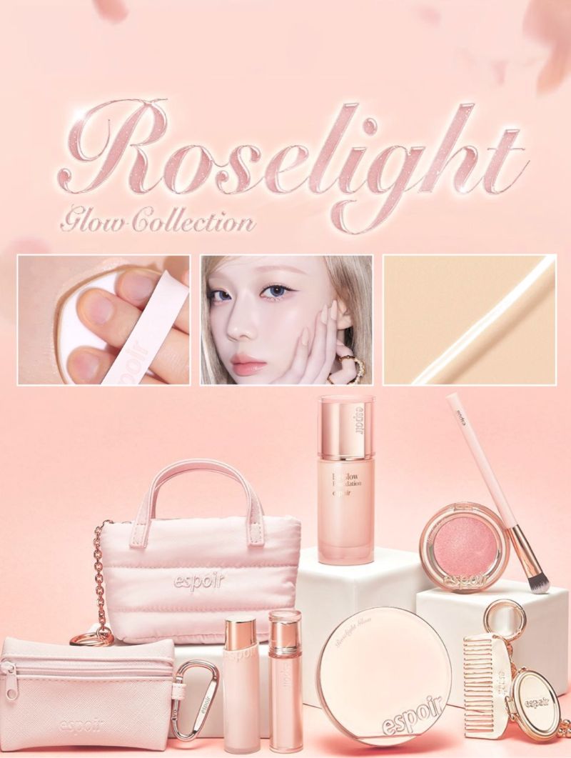 Bộ Trang Điểm Espoir Be Glow Foundation SPF27 Special 30g + Roselight Pouch