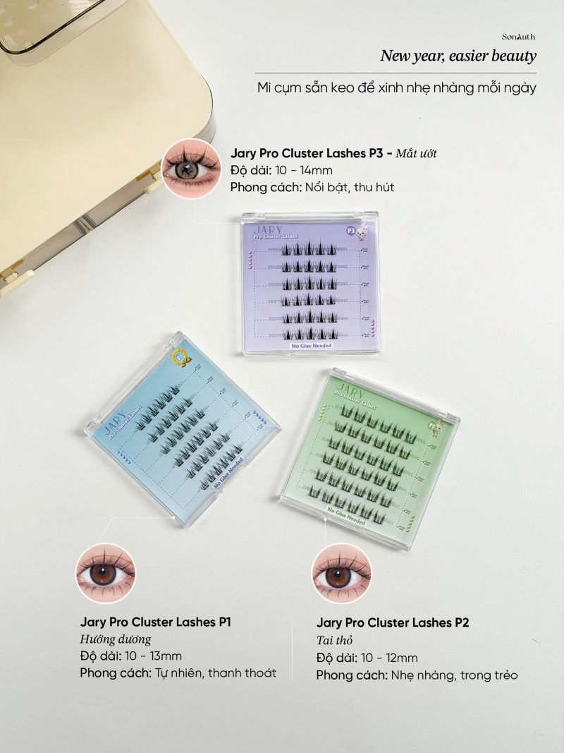 Mi Giả Jary Pro Cluster Lashes