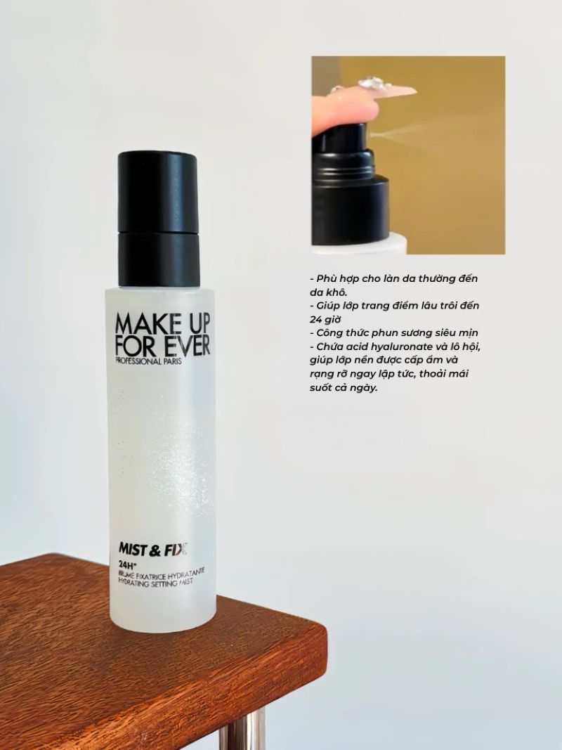 Xịt Khoá Nền Make Up For Ever 24H Shine Control Setting Mist 100ml