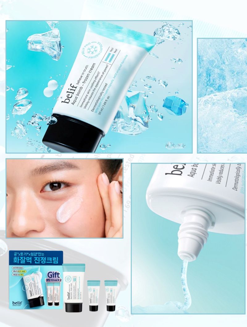 Belif Aqua Bomb Frozen Cream 50ml Set