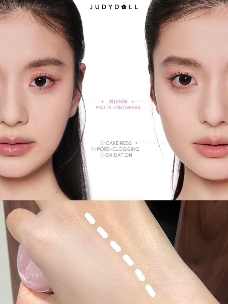 Phấn Nền Judydoll Peach Skin Matte 2-Way Cake SPF 50+ 8.5g