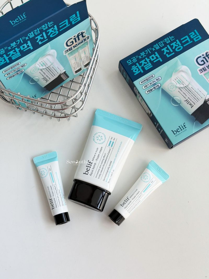 Belif Aqua Bomb Frozen Cream 50ml Set