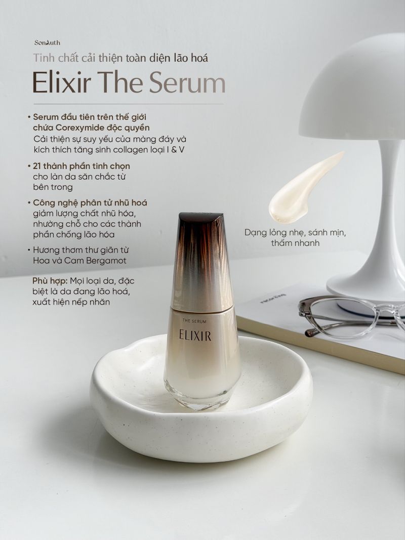 Tinh Chất Trẻ Hoá Làn Da Elixir The Serum 50ml