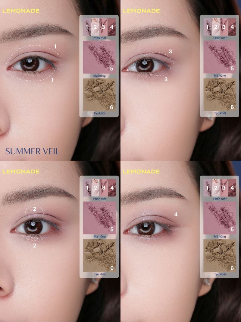 Bảng Phấn Đa Năng Lemonade Aesthetic Multi Task Palette 10.8g