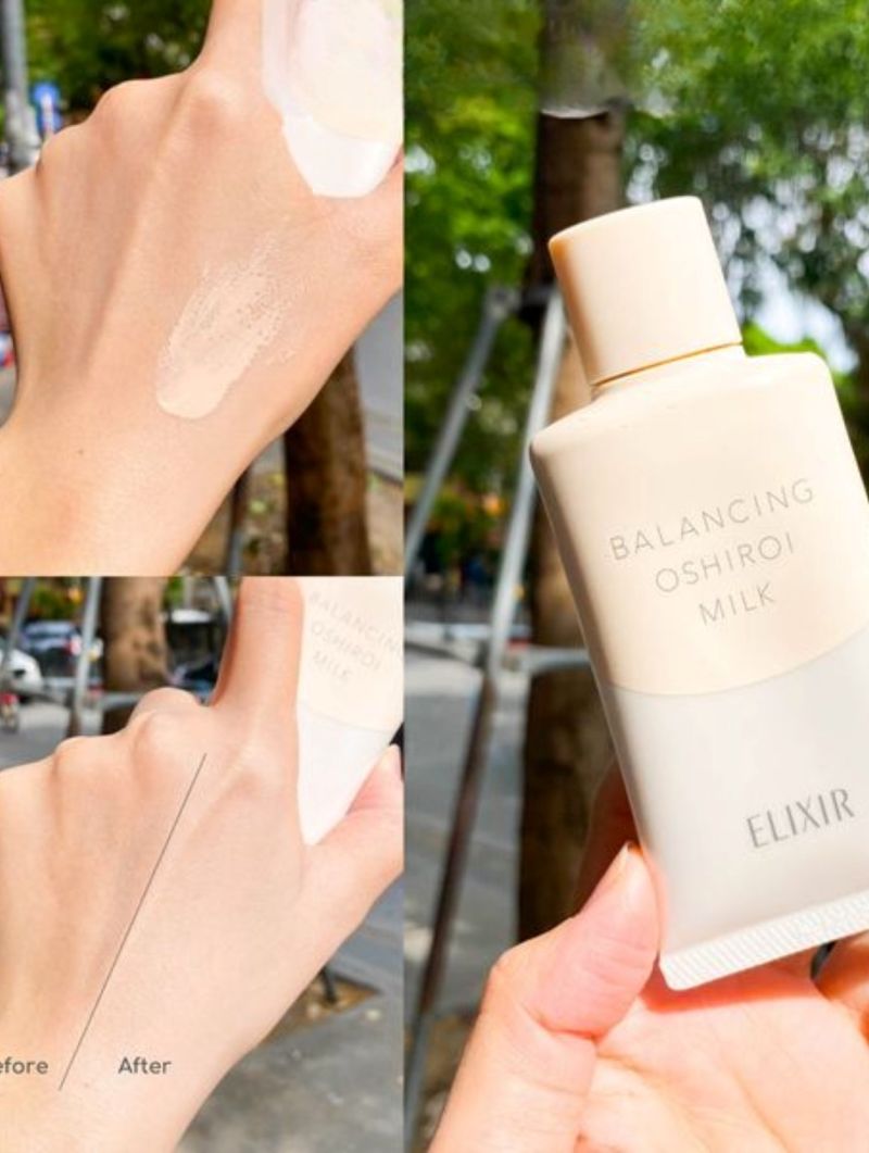 Sữa Chống Nắng Kiềm Dầu Elixir Reflet Balancing Oshiroi Milk C 35g