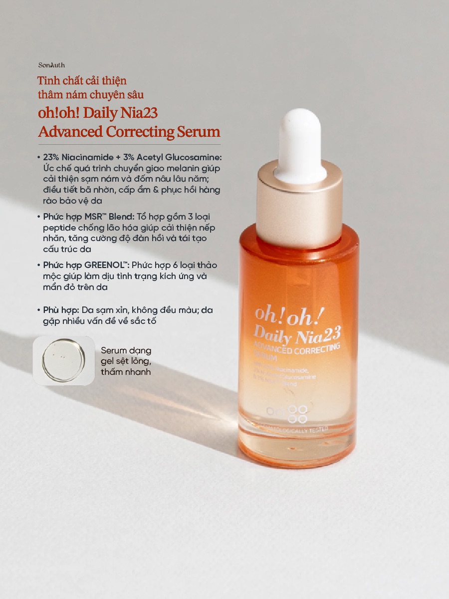Tinh Chất Oh!Oh! Daily Nia23 Advanced Correcting Serum 50ml