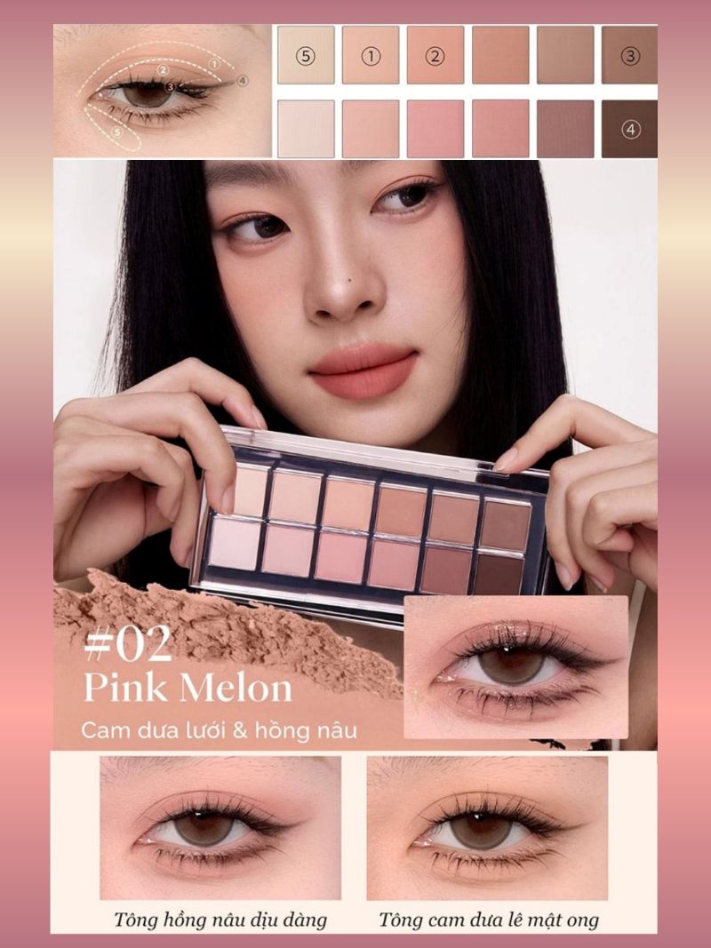 Bảng Phấn Mắt Joocyee 12 Shades Eyeshadow Palette 14g