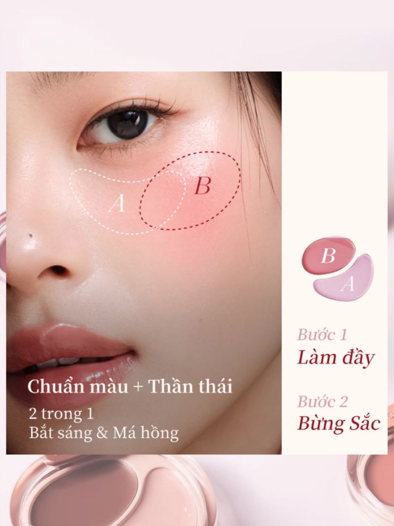 Má Hồng Kem 2 Ô Joocyee Cream Blush Duo 7g