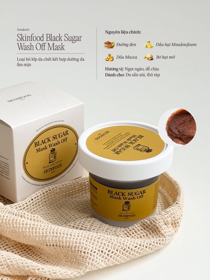 Mặt Nạ Thực Phẩm Thuần Chay Skinfood Wash Off Mask 120g