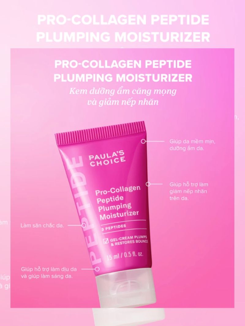 Kem Dưỡng Paula’s Choice Pro-Collagen Peptide Plumping Moisturizer 15ml