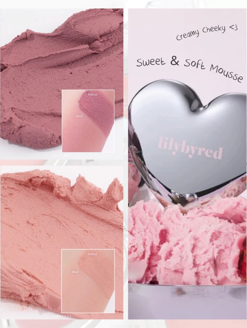 Má Hồng Kem Bùn Lilybyred Luv Beam Cheek Mousse 3.8g