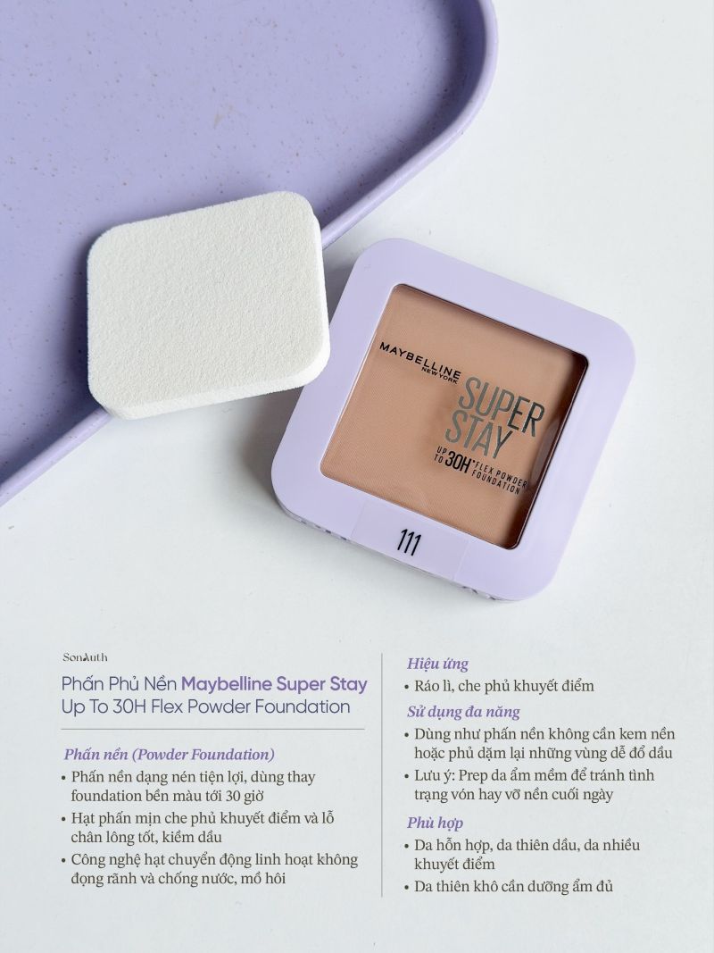 Phấn Nền Maybelline Super Stay Up To 30H Flex Powder Foundation 9g