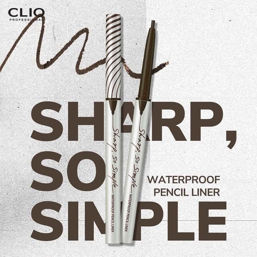Chì Kẻ Mắt Clio Sharp, So Simple Waterproof Pencil Liner