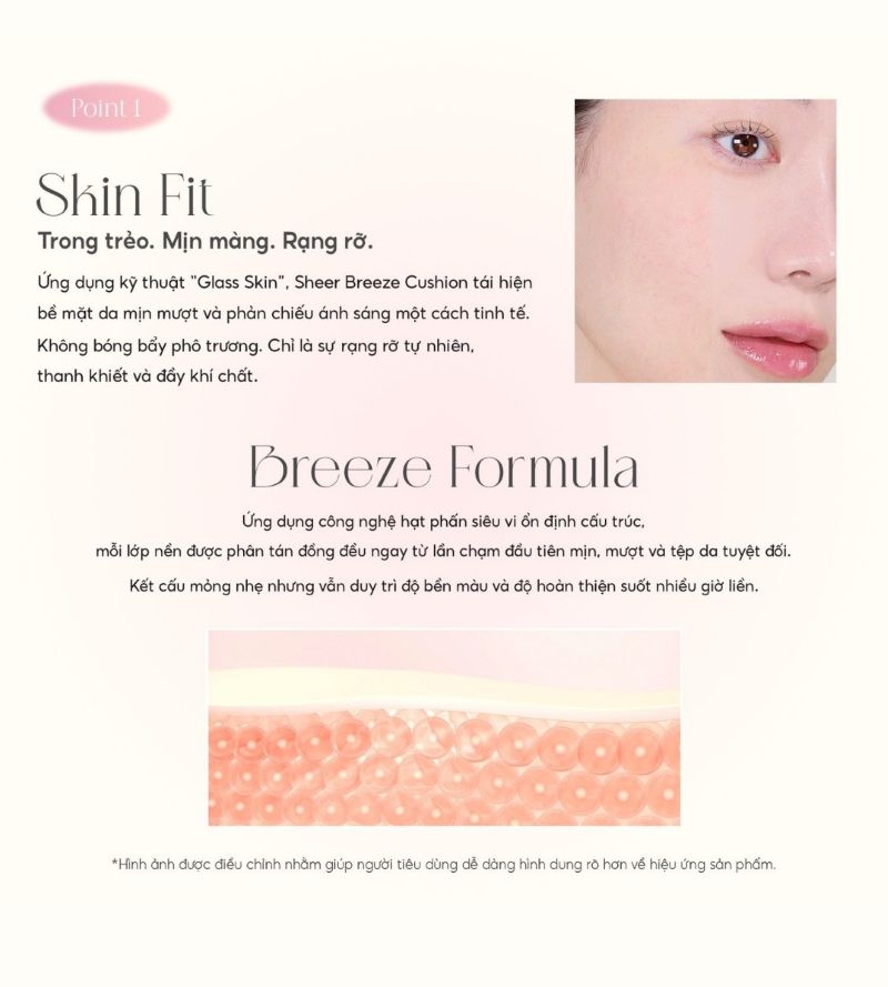 Phấn Nước Bắt Sáng Aperire Sheer Breeze Cushion 13g