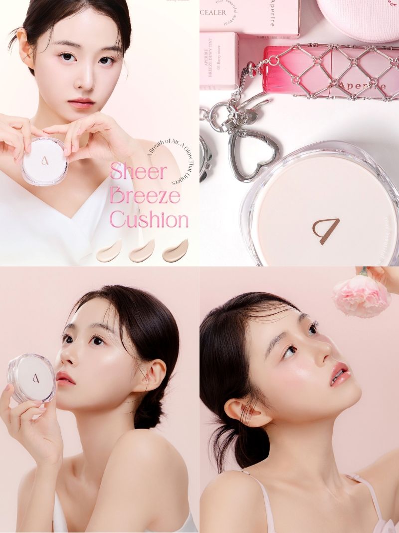 Phấn Nước Bắt Sáng Aperire Sheer Breeze Cushion 13g