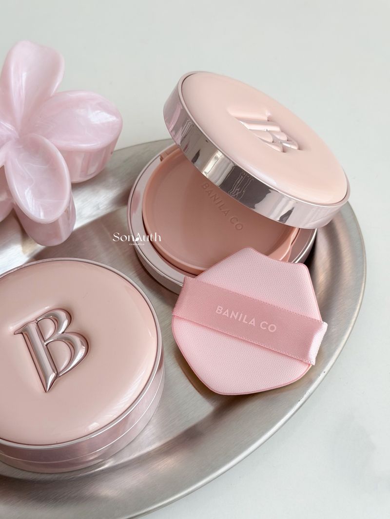Phấn Nước Banila Co Essence Skin Pink Cushion 12g