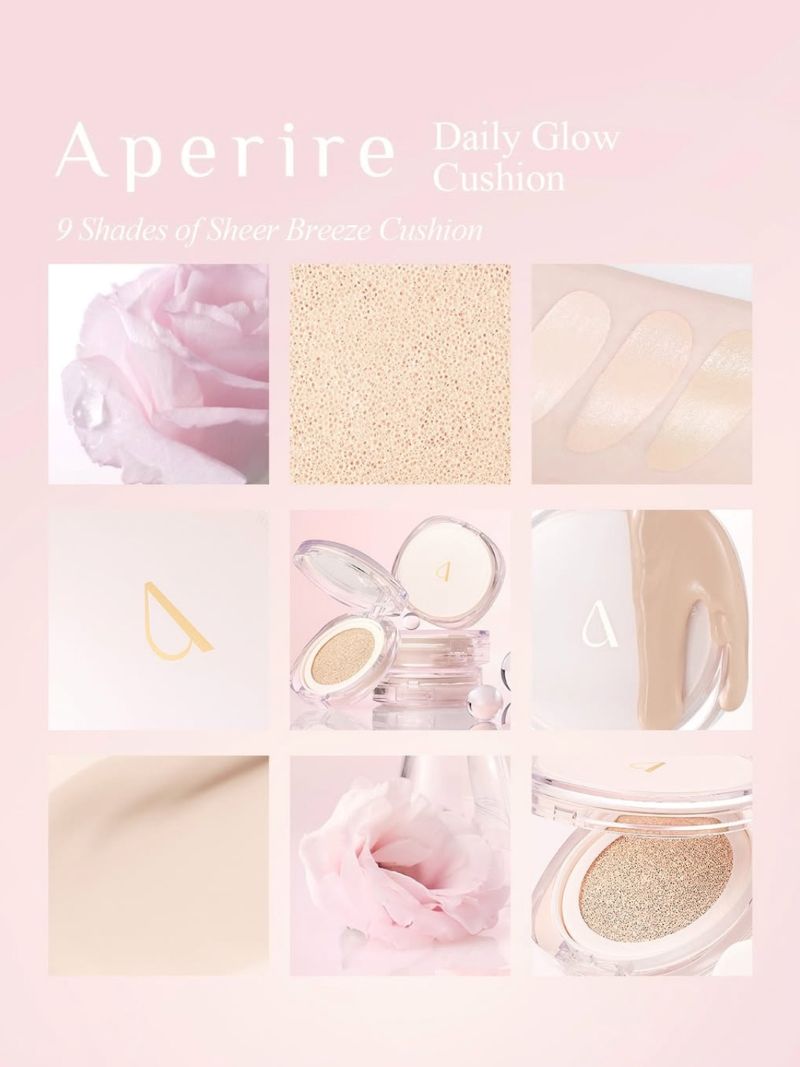 Phấn Nước Bắt Sáng Aperire Sheer Breeze Cushion 13g