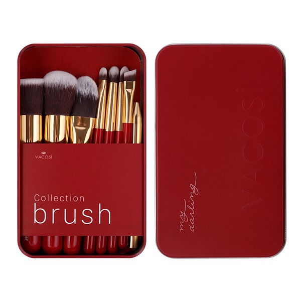 Bộ Cọ Trang Điểm Vacosi My Darling Travel Brush Set 8PCS