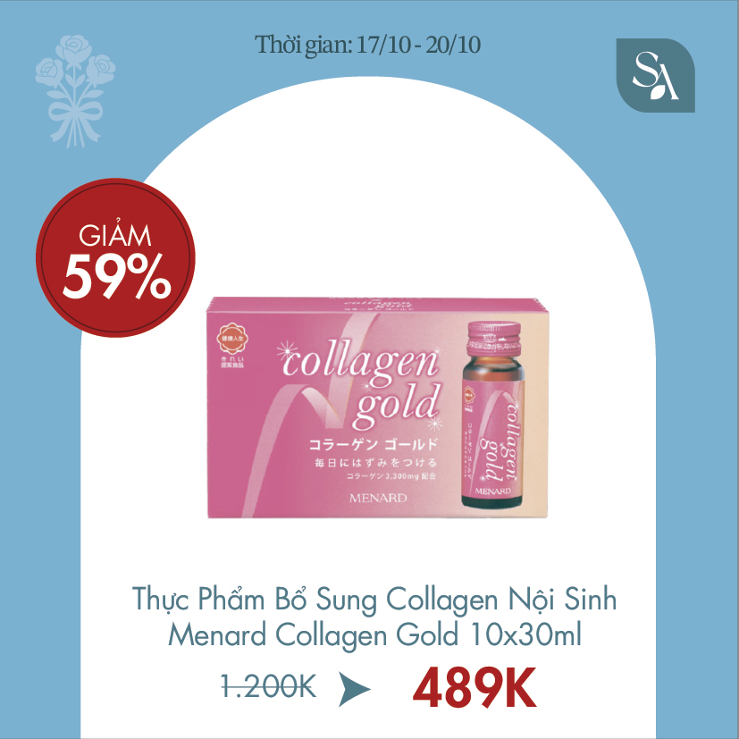 Thực Phẩm Bổ Sung Collagen Nội Sinh Menard Collagen Gold (10×30ml)