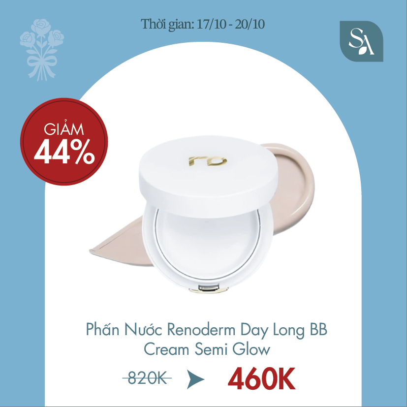 Phấn Nước Tiệp Da Renoderm Day Long BB Cream Semi Glow 15g