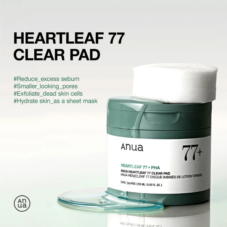 Pad Dưỡng Da Anua Heartleaf 77 Clear Pad 160ml (70 pads)
