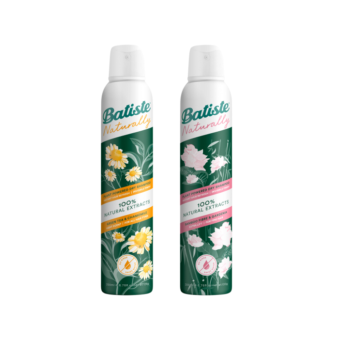 Dầu Gội Khô Batiste Naturally Dry Shampoo 200ml