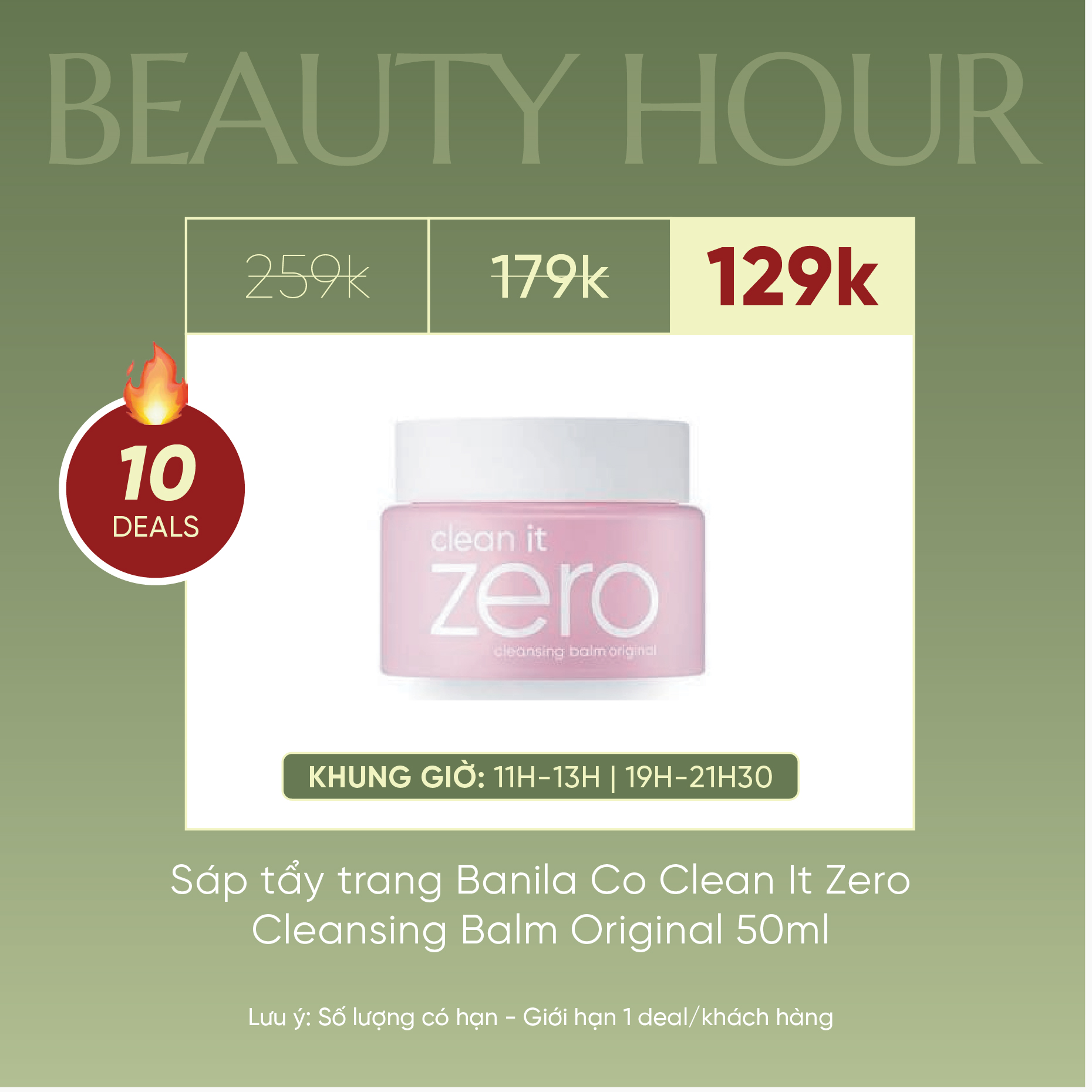 Sáp Tẩy Trang Banila Co Clean It Zero Cleansing Balm