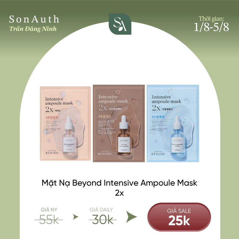 Mặt Nạ Siêu Dưỡng Chất Beyond Intensive Ampoule Mask 2x 25ml