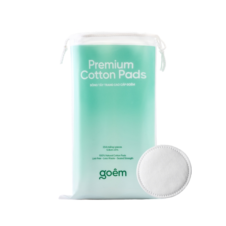 Bông Tẩy Trang Cao Cấp Goêm 100% Cotton