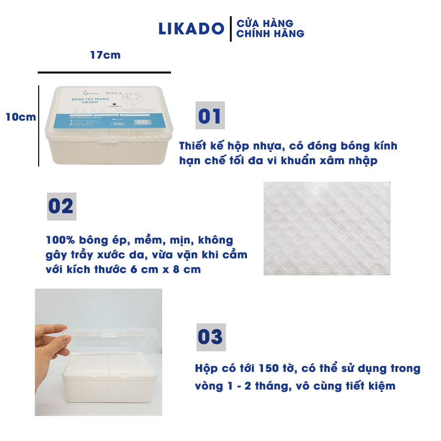 Bông Tẩy Trang Likado