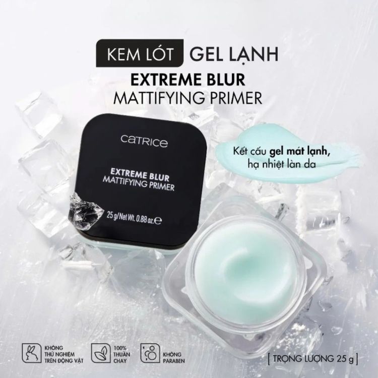 Gel Lạnh Lót Da Catrice Extreme Blur Mattifying Primer 25g