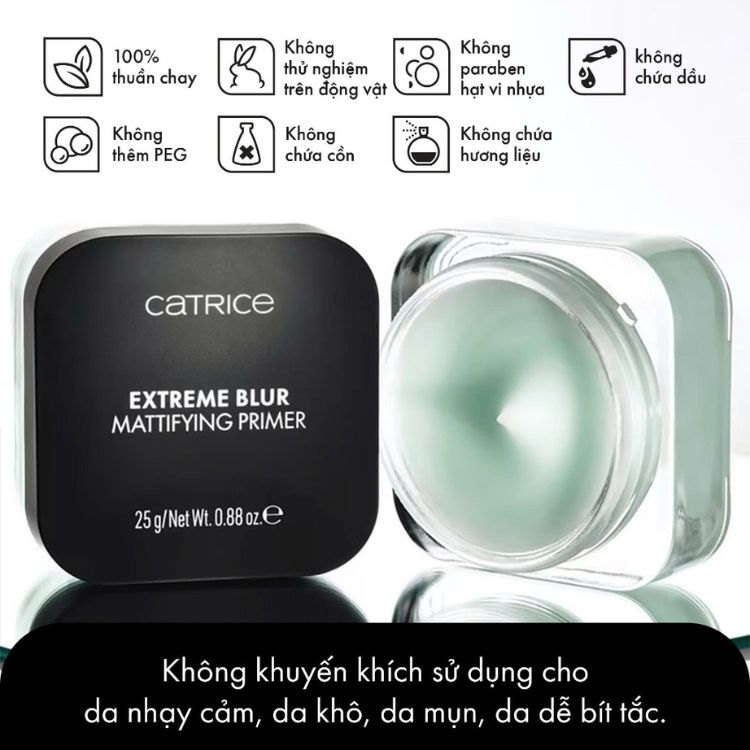 Gel Lạnh Lót Da Catrice Extreme Blur Mattifying Primer 25g