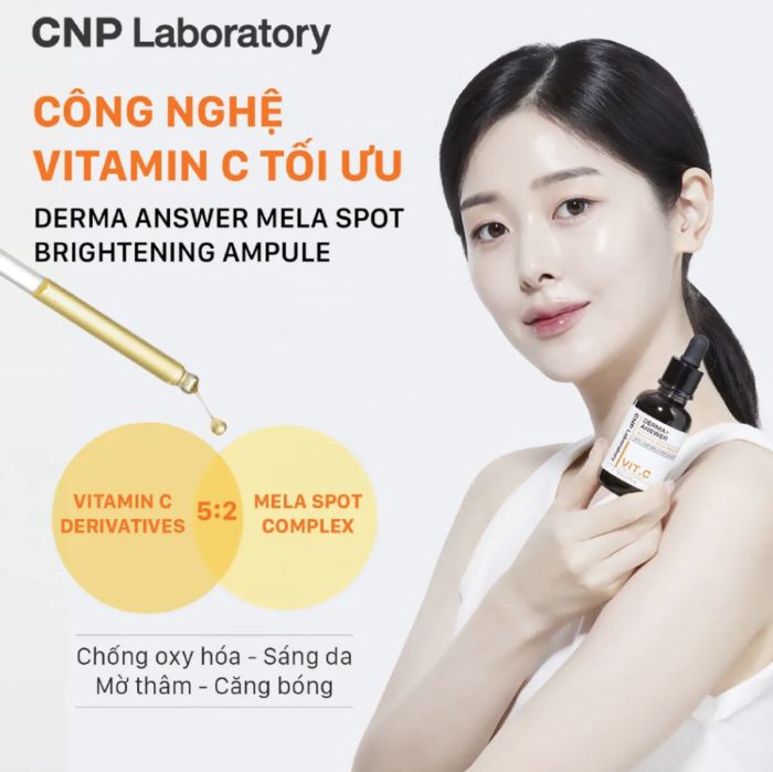 Tinh Chất Dưỡng Sáng CNP Derma Answer Mela Spot Brightening Ampule 50ml