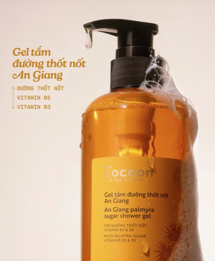 Gel Tắm Đường Thốt Nốt Cocoon An Giang Shower Gel 500ml