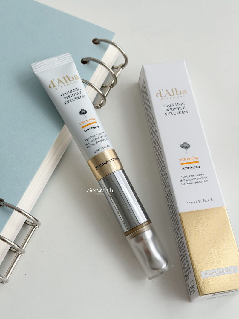 Kem Dưỡng Mắt d'Alba Vita Galvanic Wrinkle Eye Cream 15ml