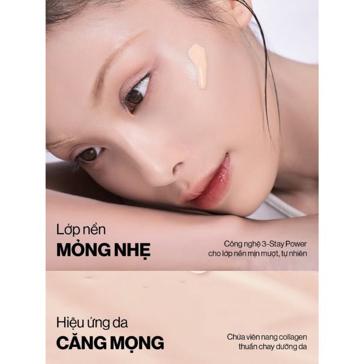 Kem Nền Căng Bóng Da Glamrr Q Daily Skintint Serum Vegan Foundation 30ml