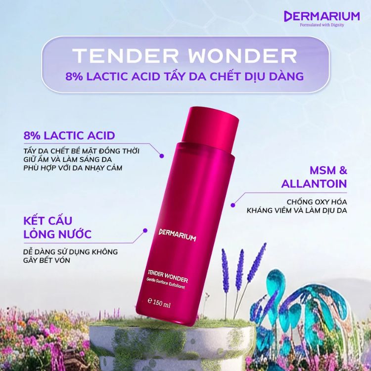 Tẩy Da Chết Hoá Học Dermarium Tender Wonder 8% Lactic Acid