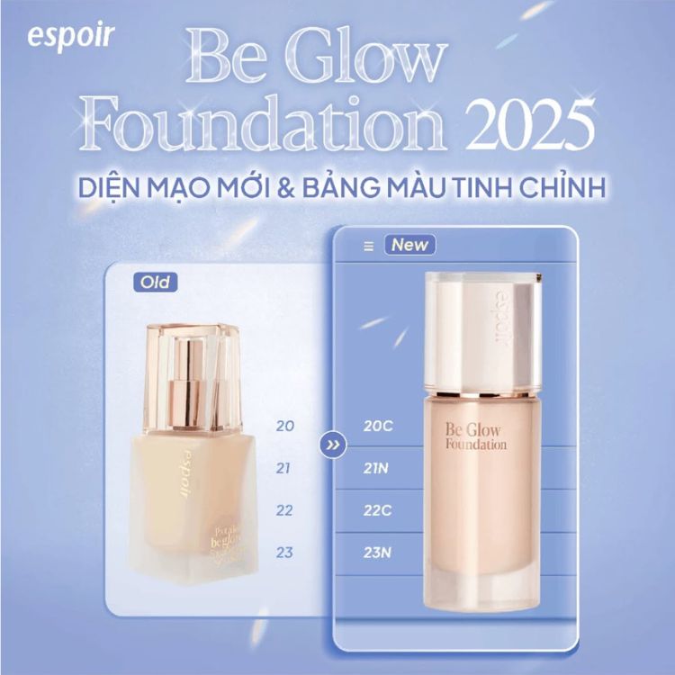 Kem Nền Căng Bóng Espoir Be Glow Foundation 30g