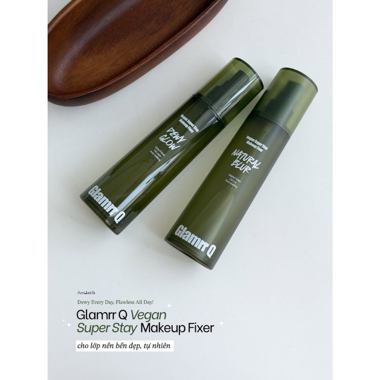 Xịt Khoá Nền Glamrr Q Vegan Super Makeup Fixer